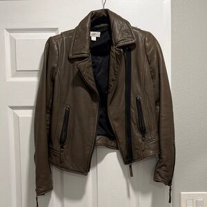 Ann Taylor Women's Genuine 100% Leather Jacket